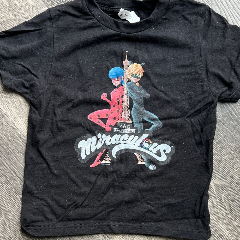 Miraculous Black Kids T-Shirt